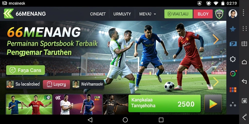 Tampilan gameplay 66MENANG yang menarik dan interaktif.
