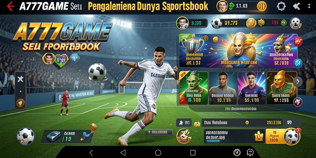 Tampilan menarik dari interface A777GAME pada saat melakukan taruhan.