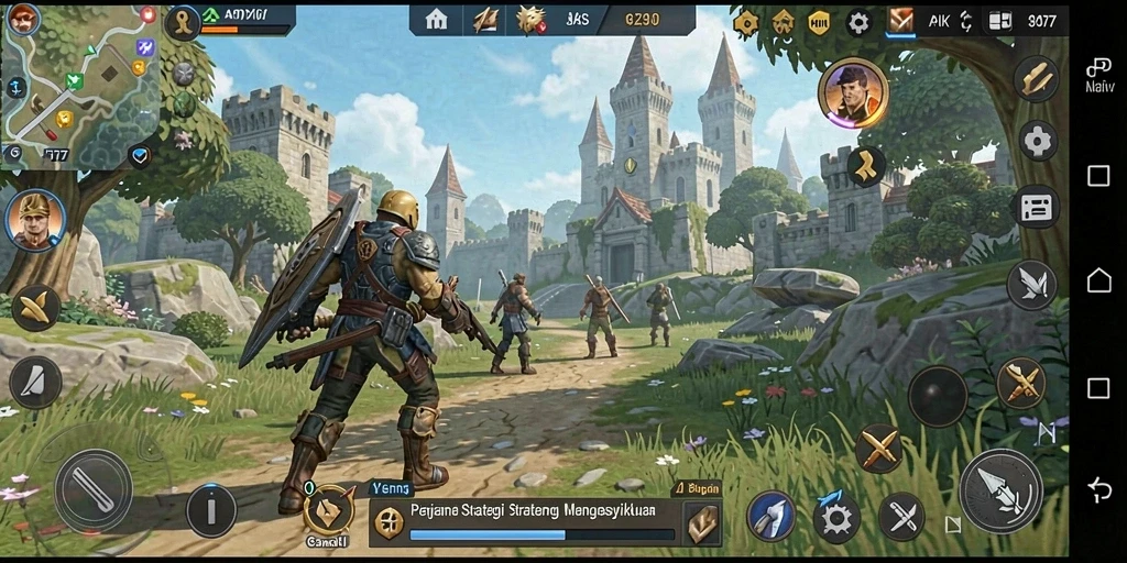 Tampilan gameplay seru dan strategis dalam API77.