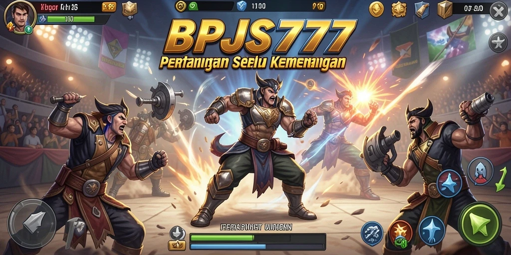 Tampilan gameplay pertarungan seru di BPJS777.