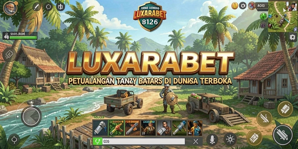 Gameplay LUXARABET yang menampilkan eksplorasi dunia terbuka.