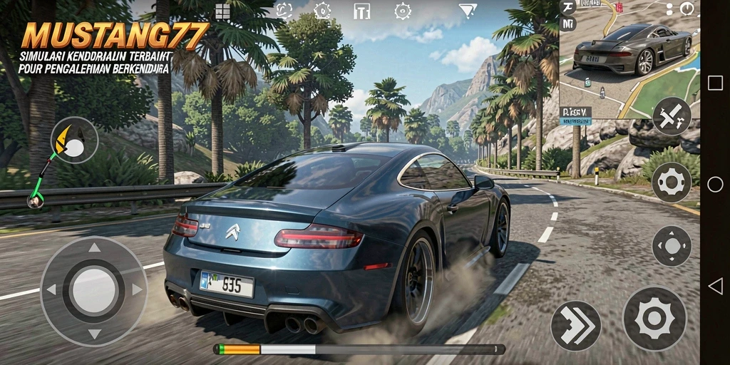 Gameplay realistis dengan grafis yang menawan dalam MUSTANG77.