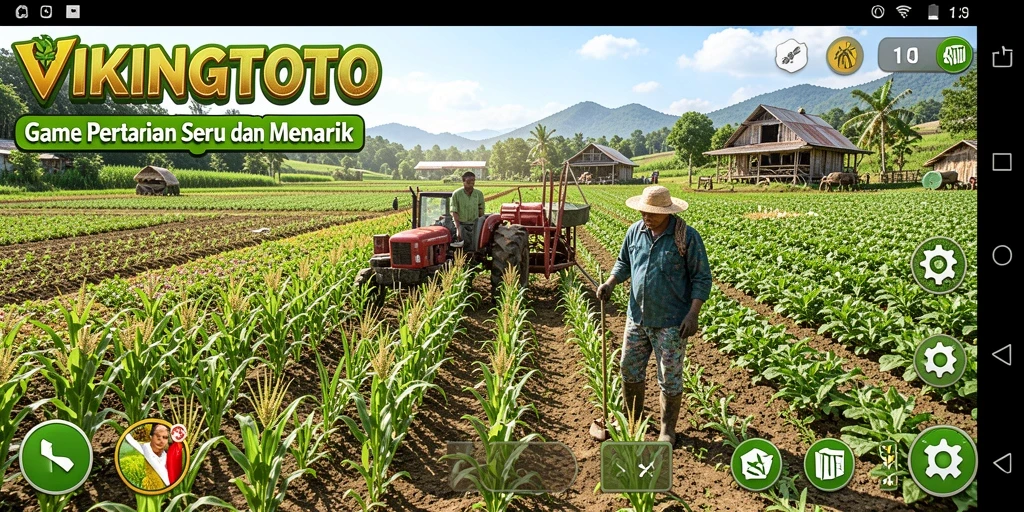 Gameplay menarik dari VIKINGTOTO menampilkan aksi bertani yang seru.