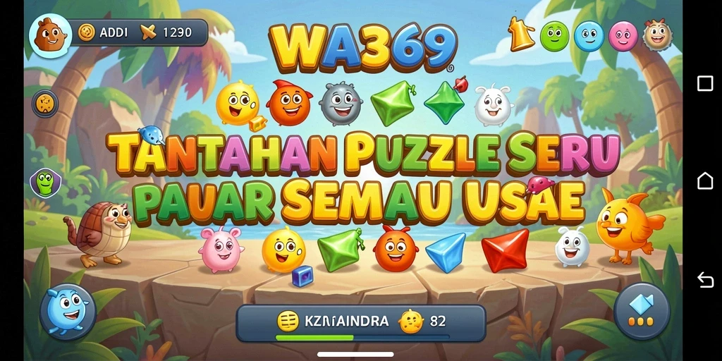 Tampilan screenshot WA369 menampilkan gameplay Puzzle yang menarik.